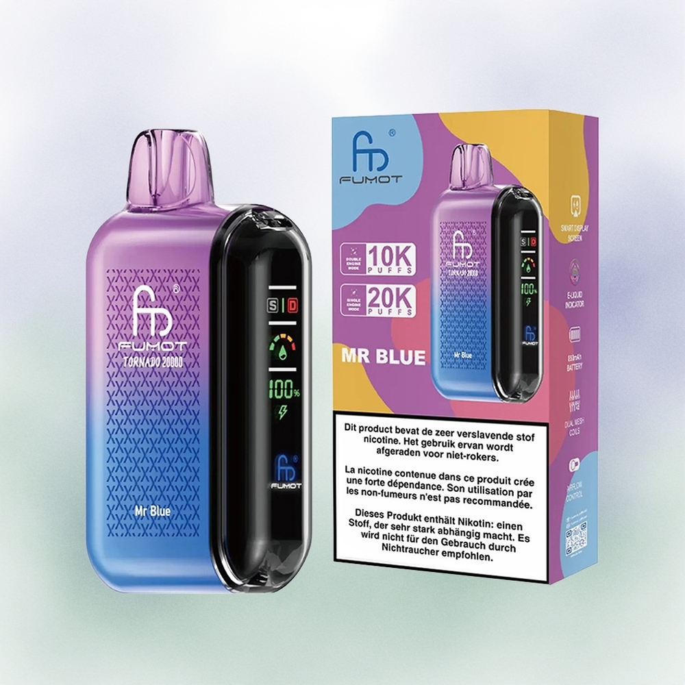 Fumot Tornado 20000 Señor Azul Dual Malla 20ml