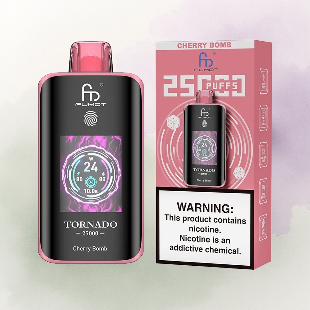 Fumot Tornado 25000 Bomba Cereza HD 700mAh