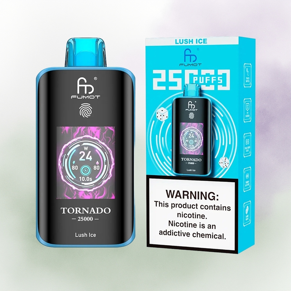 Fumot Tornado 25000 Hielo Lujoso Pantalla HD Batería Recargable 700mAh