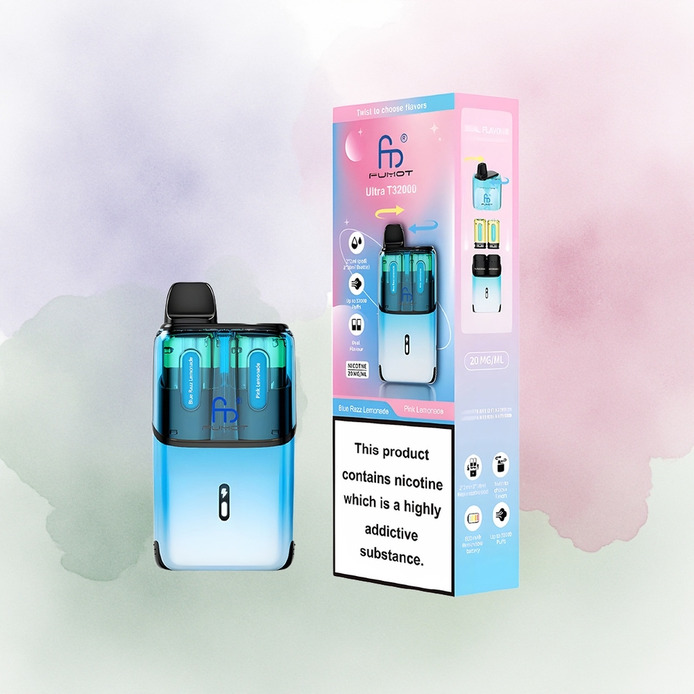 Fumot Ultra T32000 Limonada Rosa - Limonada Azul Frambuesa con Batería 800mAh y Carga Rápida Tipo-C