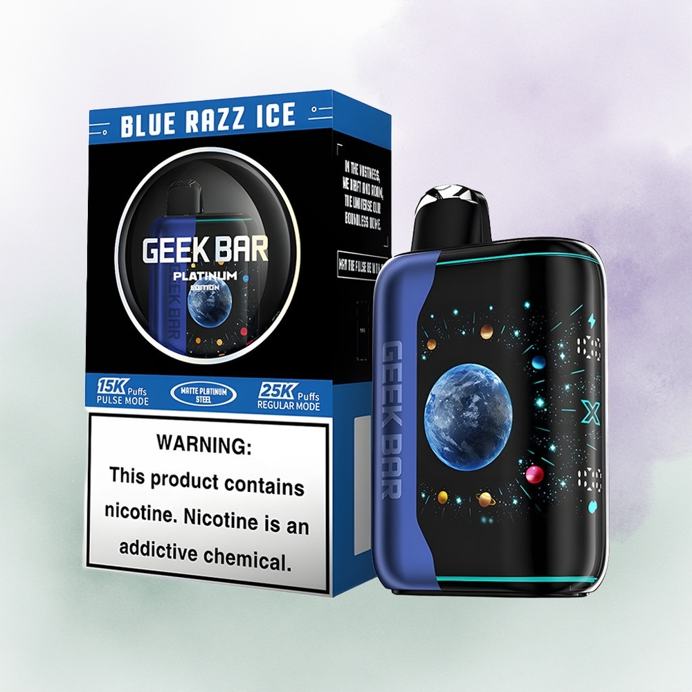 GEEK BAR Platinum Edition 25000 Azul Frambuesa Hielo con 20mL y Dual Mesh