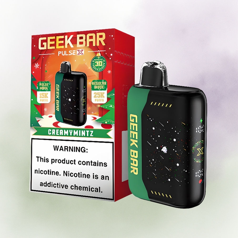 GEEK BAR Pulse X 25000 Edición Navideña con Dual Mesh y 18mL