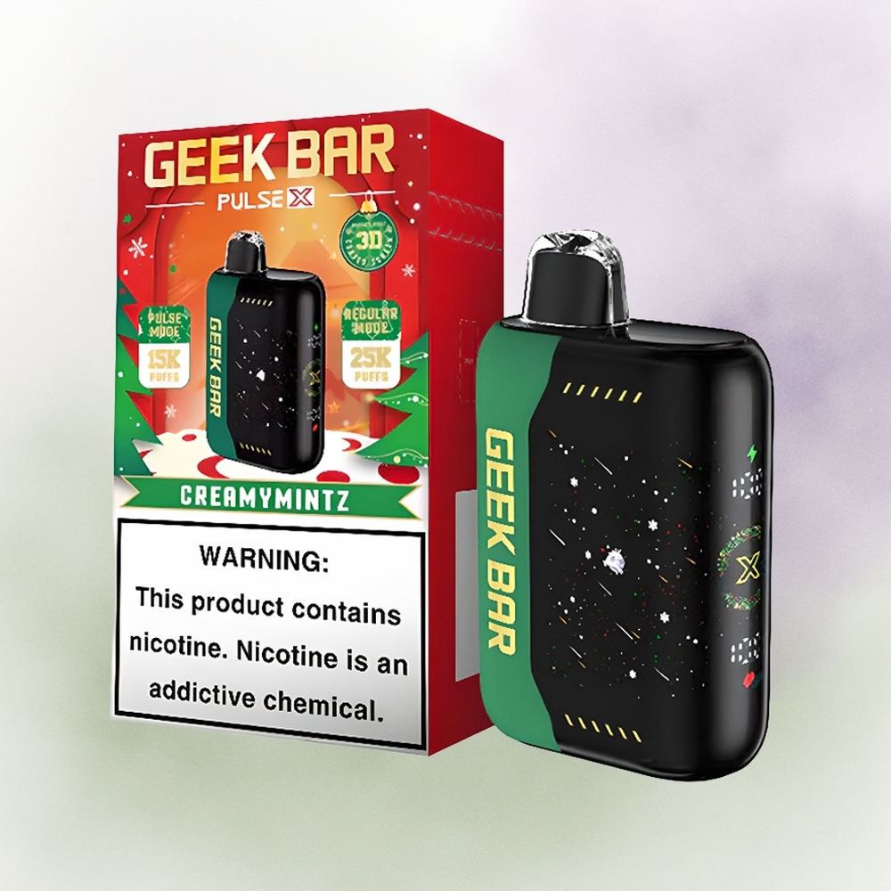GEEK BAR Pulse X 25000 Edición Navideña con Dual Mesh y 18mL