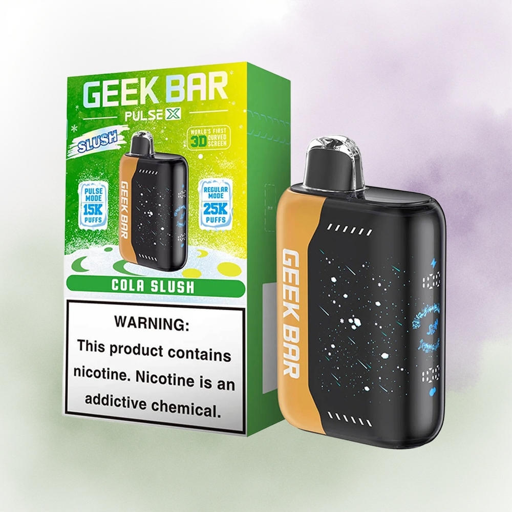GEEK BAR Pulse X 25000 Edición Slush con Dual Mesh y Pantalla Curva 3D