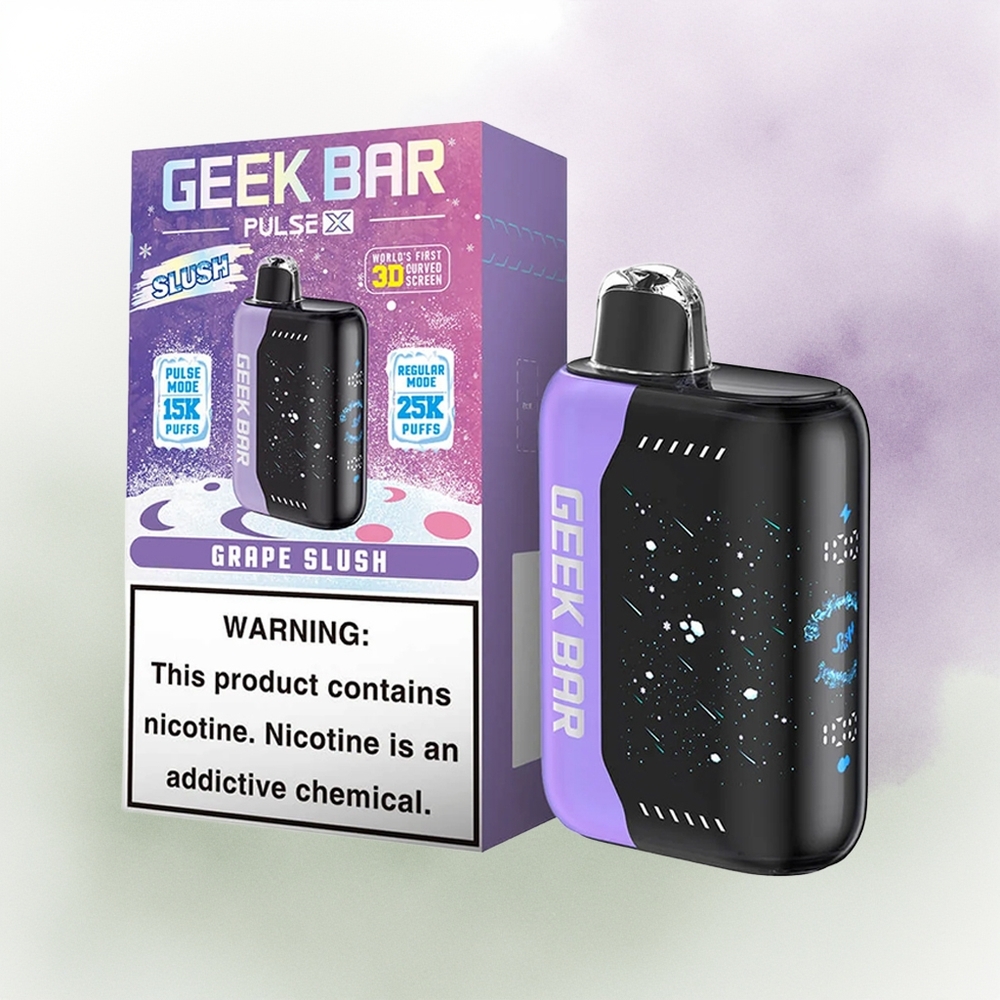 GEEK BAR Pulse X 25000 Edición Slush con Dual Mesh y Pantalla Curva 3D