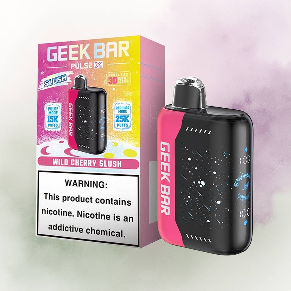 GEEK BAR Pulse X 25000 Edición Slush con Dual Mesh y Pantalla Curva 3D