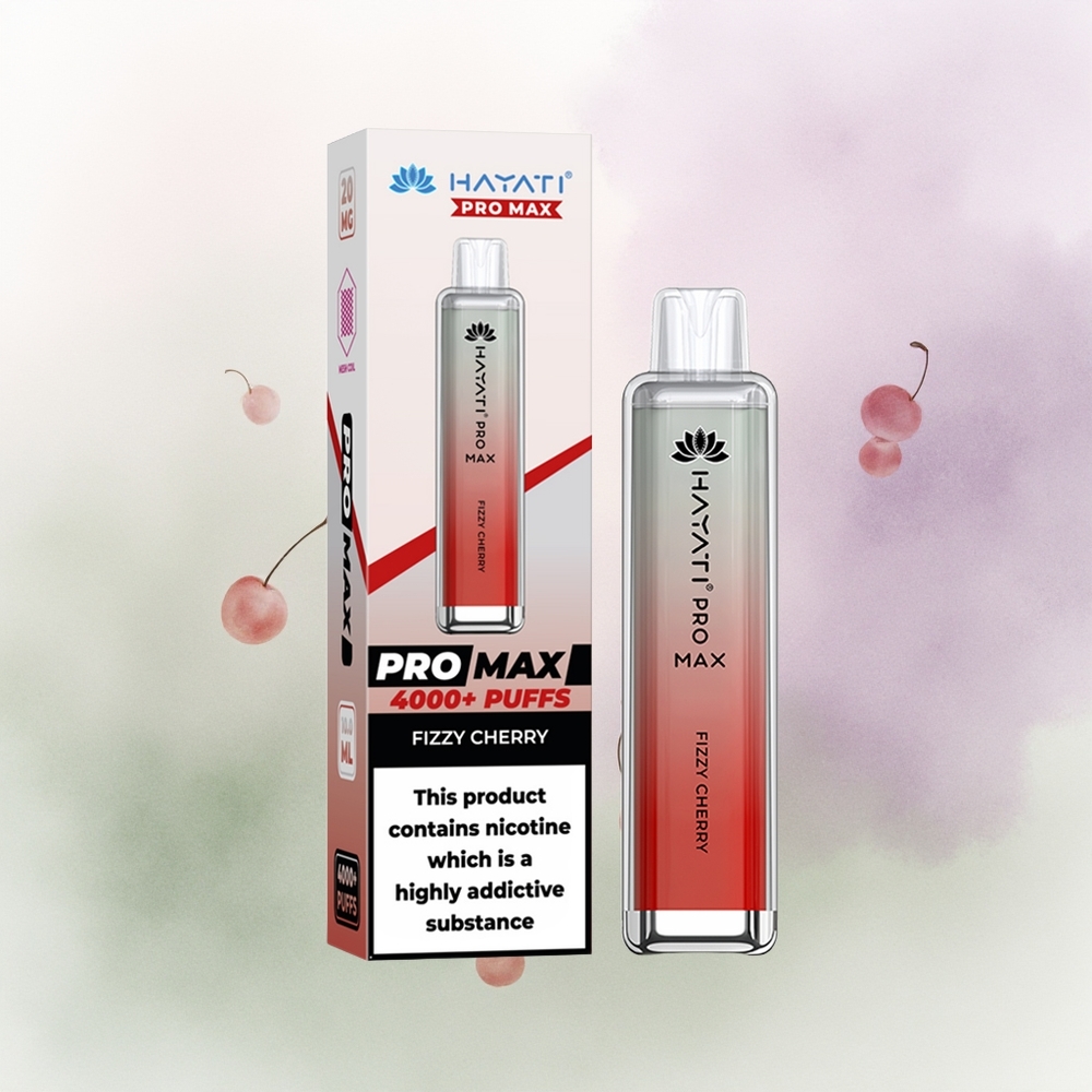 Hayati Pro Max 4000 Cereza Efervescente Dual Ohm Rechargeable