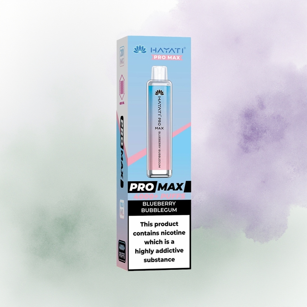 Hayati Pro Max 4000 Chicle de Arándano LED Recargable