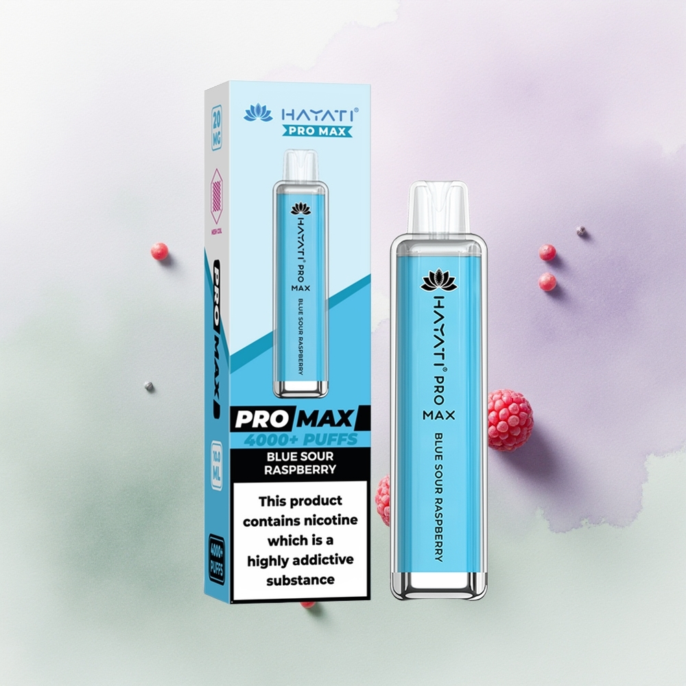 Hayati Pro Max 4000 Frambuesa Azul Ácida Dual Recargable