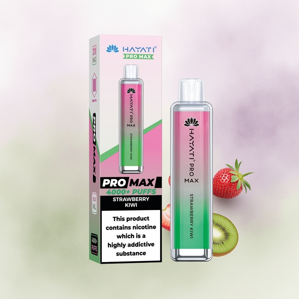 Hayati Pro Max 4000 Fresa Kiwi Dual Coil Recargable