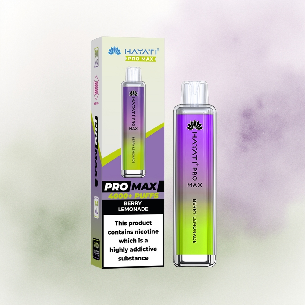 Hayati Pro Max 4000 Limonada de Bayas Recargable con LED