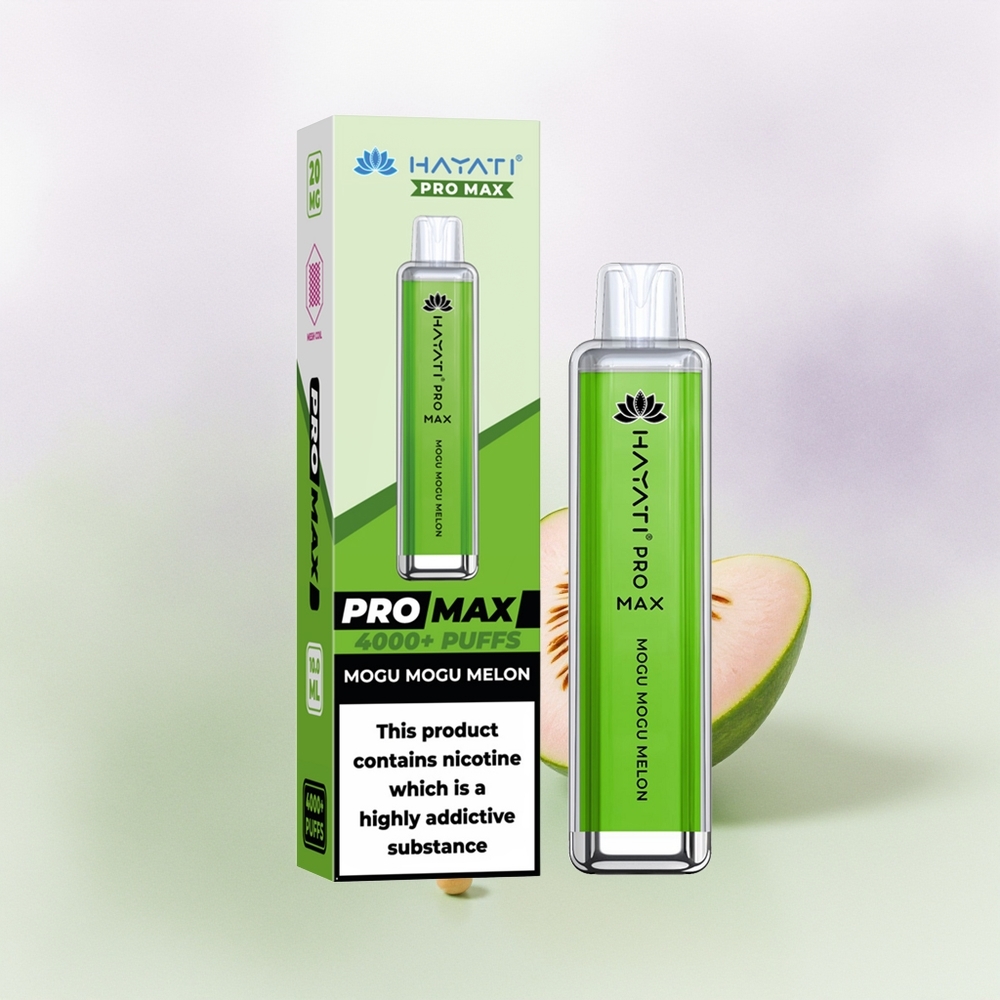 Hayati Pro Max 4000 Melón Mogu Mogu Dual Coil Recargable