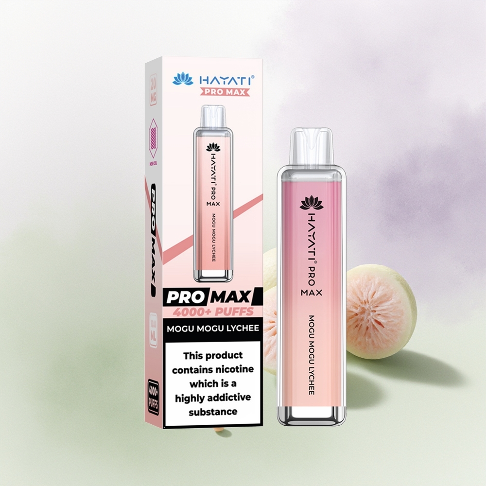 Hayati Pro Max 4000 Mogu Mogu Lychee Dual Coil Cristal