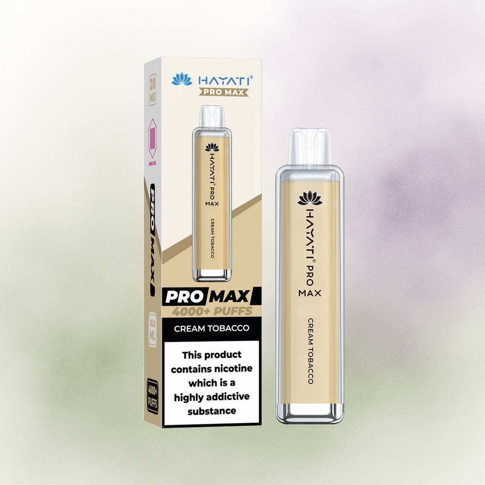 Hayati Pro Max 4000 Tabaco Crema Dual 5% Recargable
