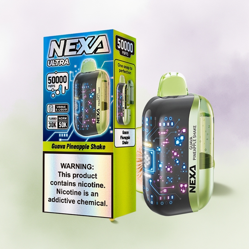 NEXA Ultra 50000 Batido de Guayaba y Piña con Pantalla 3D y Carga Tipo-C